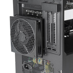 SilverStone FDP02B rear-view shows mounting to PCIe slots for easy installation.