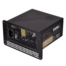 SilverStone PP08 offset-mount design frees space for cables and airflow.