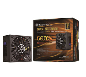 SilverStone SX500-LG modular cables arranged for tidy builds