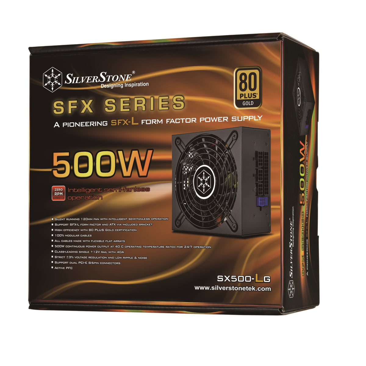 SilverStone SX500-LG rear vent design for airflow