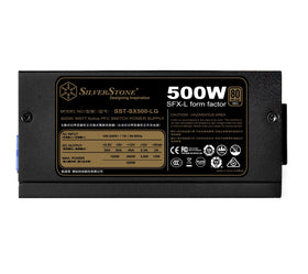 SilverStone SX500-LG side view highlighting slim profile and layout