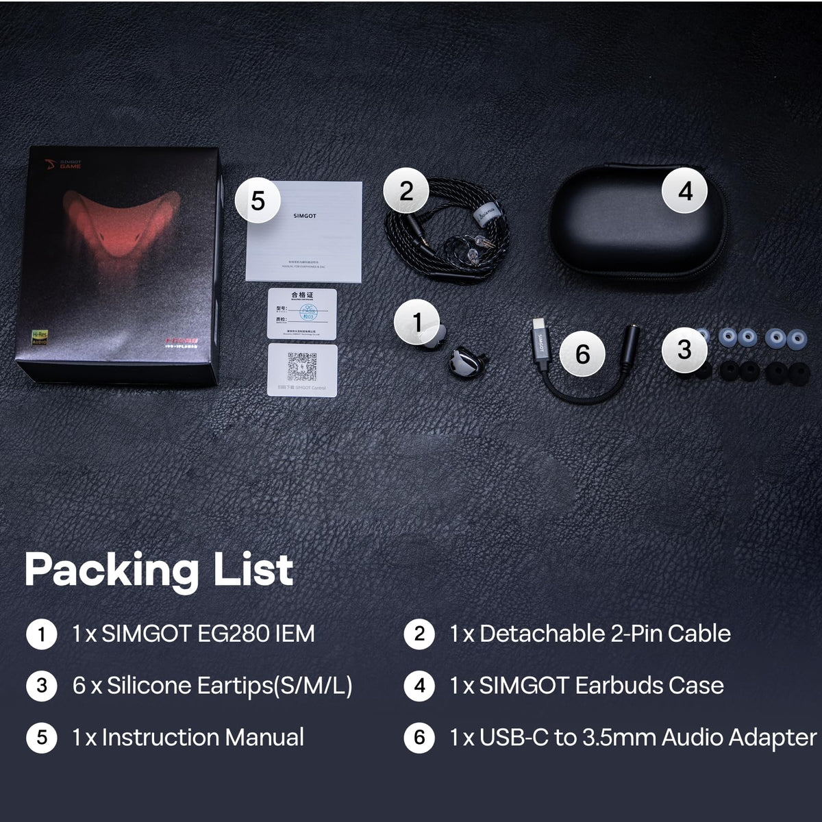 HIFIXAUDIO SIMGOT EG280 in-use gaming setup illustrates precise footsteps.