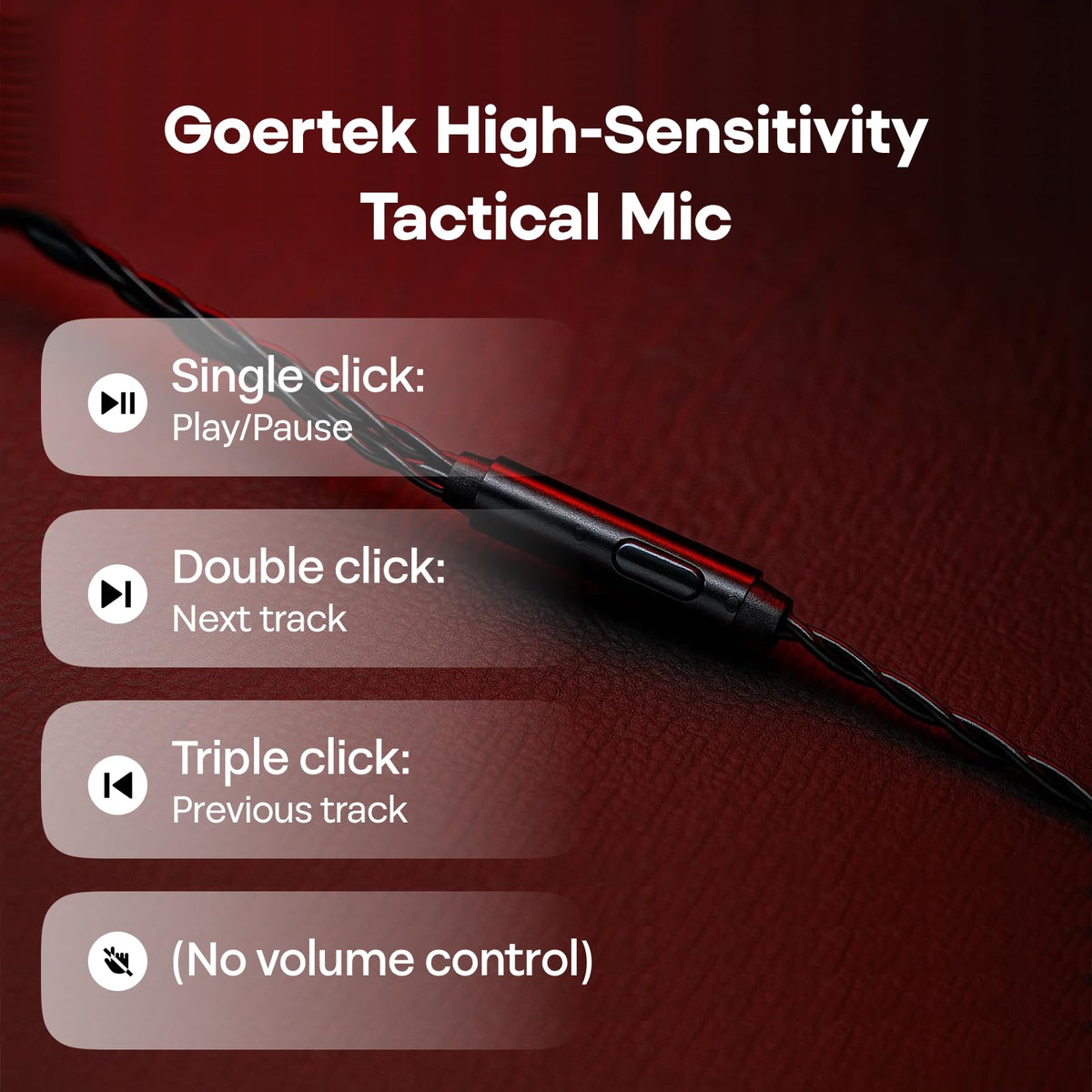 HIFIXAUDIO SIMGOT EG280 detachable microphone assembly captures clear voice.