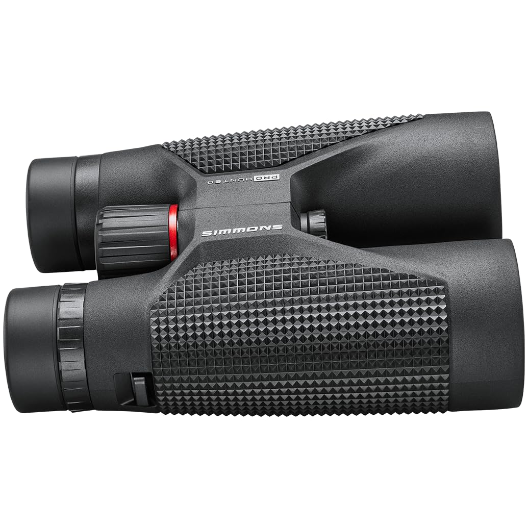 Simmons Pro Hunter binocular with textured grip for secure handling