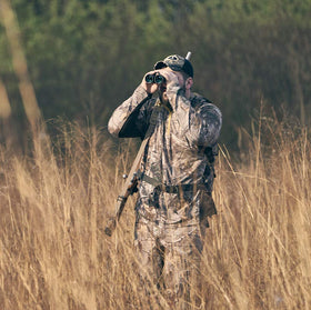 Simmons Venture worn on neck with strap for hands-free carry during hunts