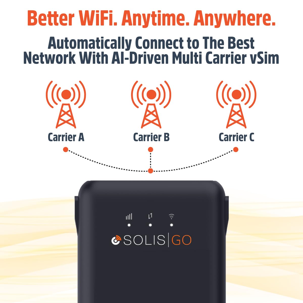 SIMO Solis Go connects up to 10 devices simultaneously.