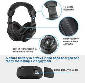 SIMOLIO ambient sound mode lets you hear surroundings without removing headphones