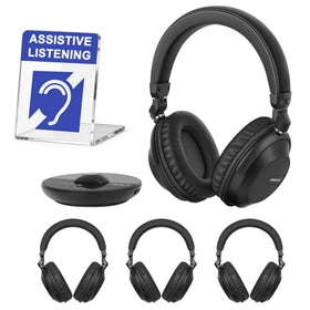 SIMOLIO Bluetooth headphones pairing for seamless multi-user viewing.