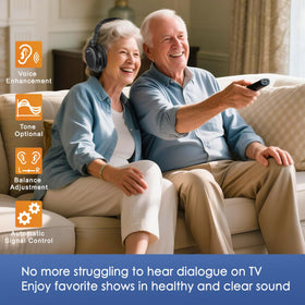 SIMOLIO bypass mode headphones sync with your TV for family viewing