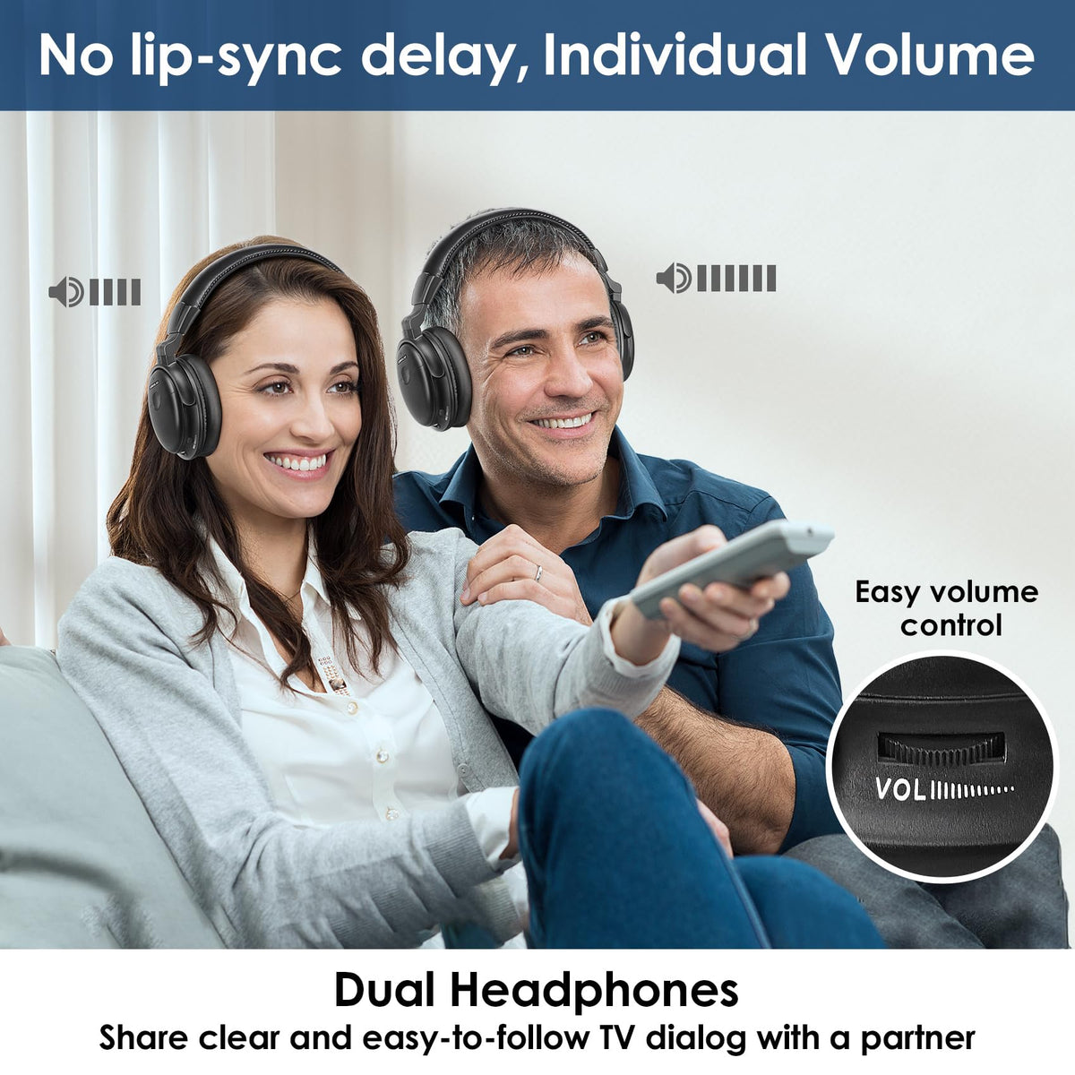 SIMOLIO dialog clarity technology improves spoken dialogue in TV scenes.