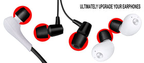 SIMOLIO eartip closeup highlights memory foam seal and fit for better sound.