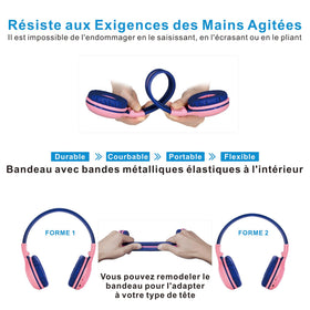 SIMOLIO headphones with built-in microphone for hands-free calls