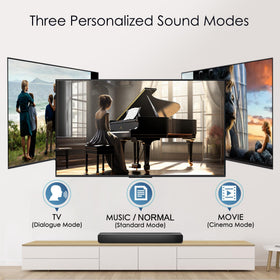 SIMOLIO JH-737D Plus provides in-sync audio and video for TV viewing