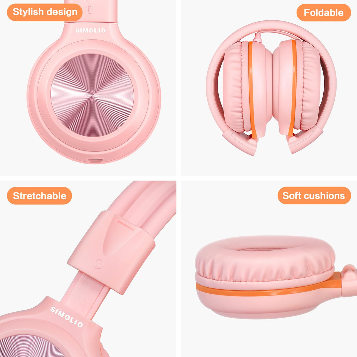 SIMOLIO Manyshare 3-5mm compatibility with laptops, tablets, and phones.