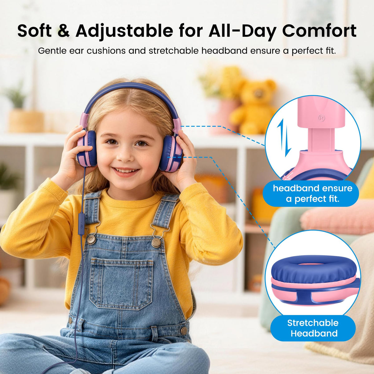 SIMOLIO built-in microphone for clear calls and online class benefit