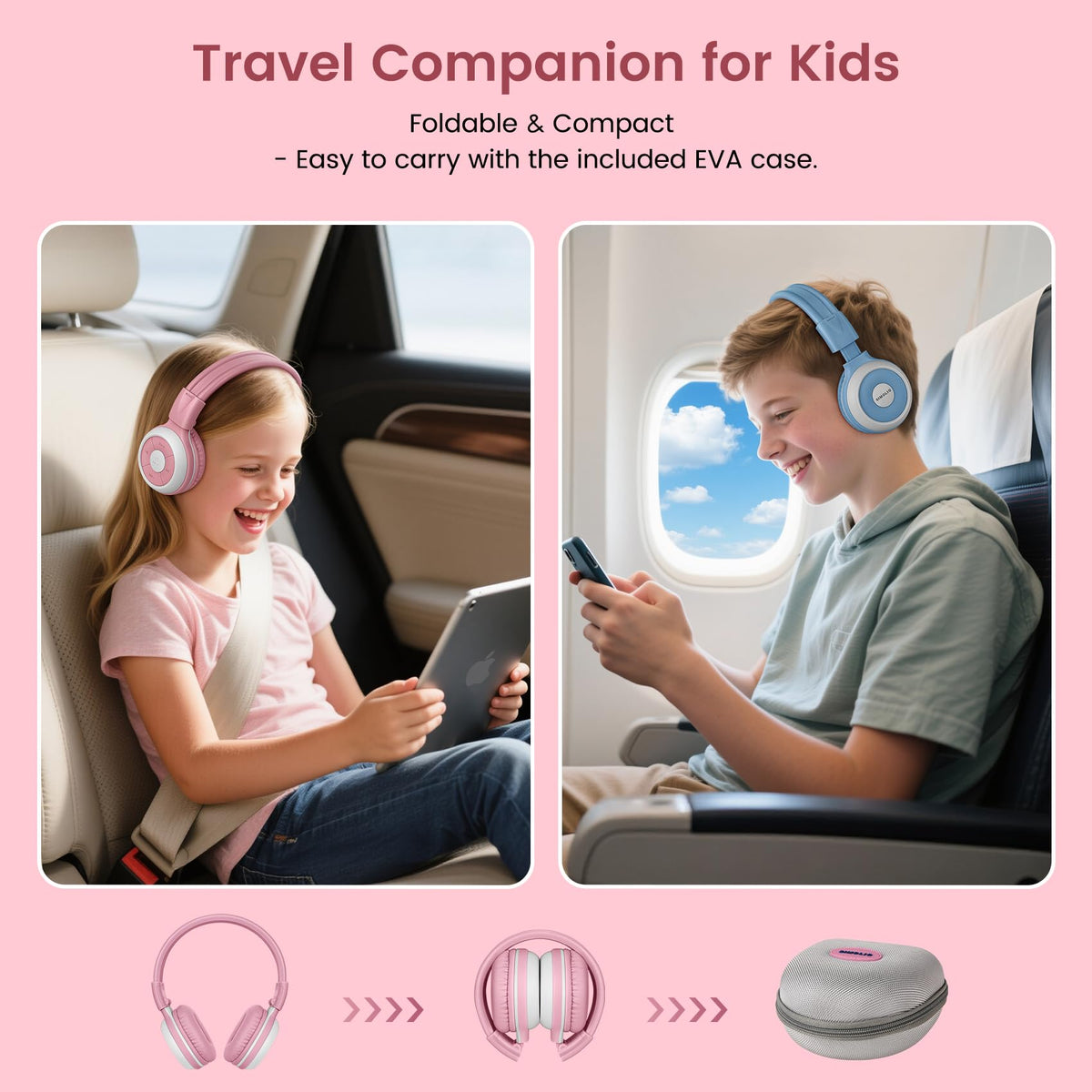 SIMOLIO Manyshare soft ear cushions provide comfortable all-day wear.