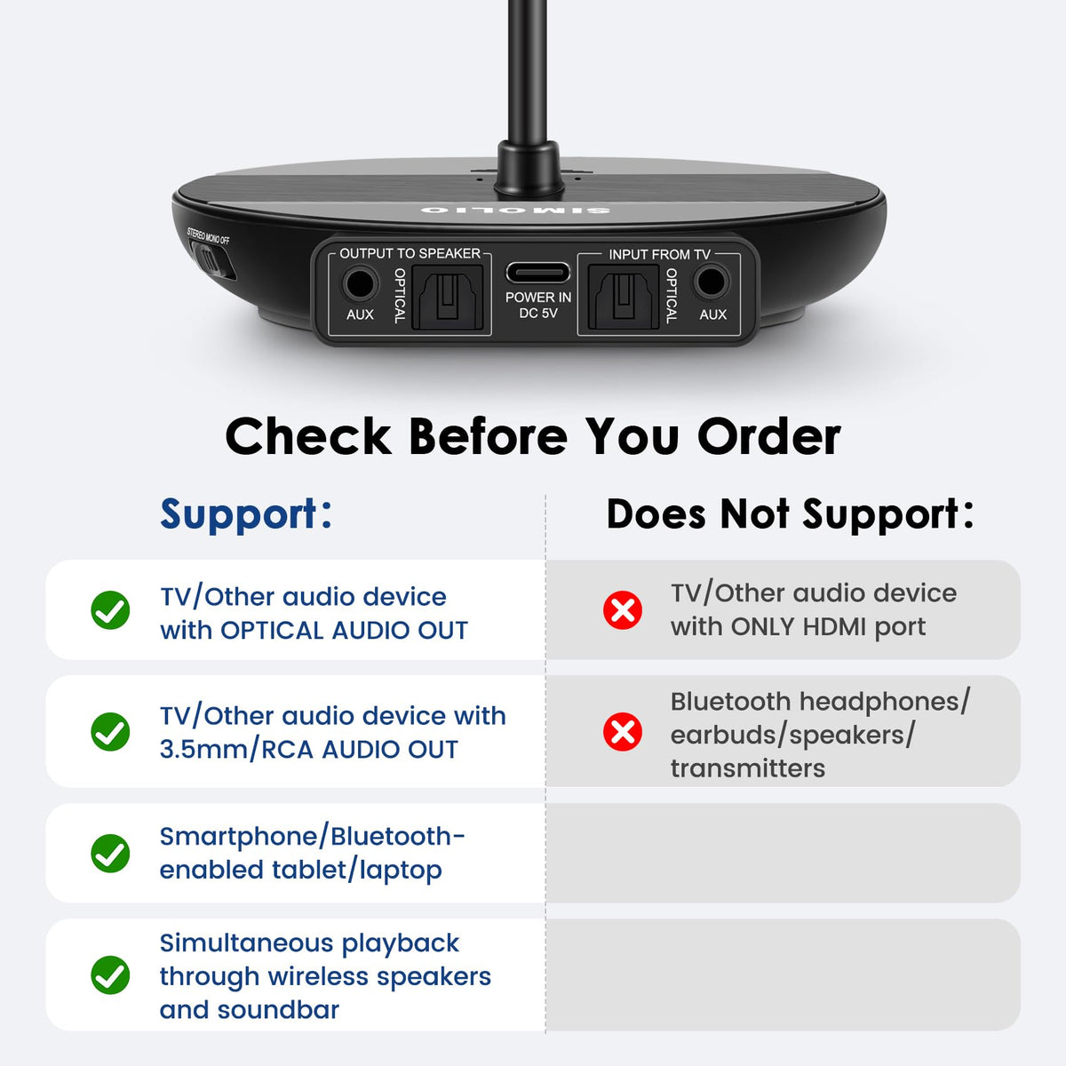 SIMOLIO zero lip-sync delay ensures audio matches video.