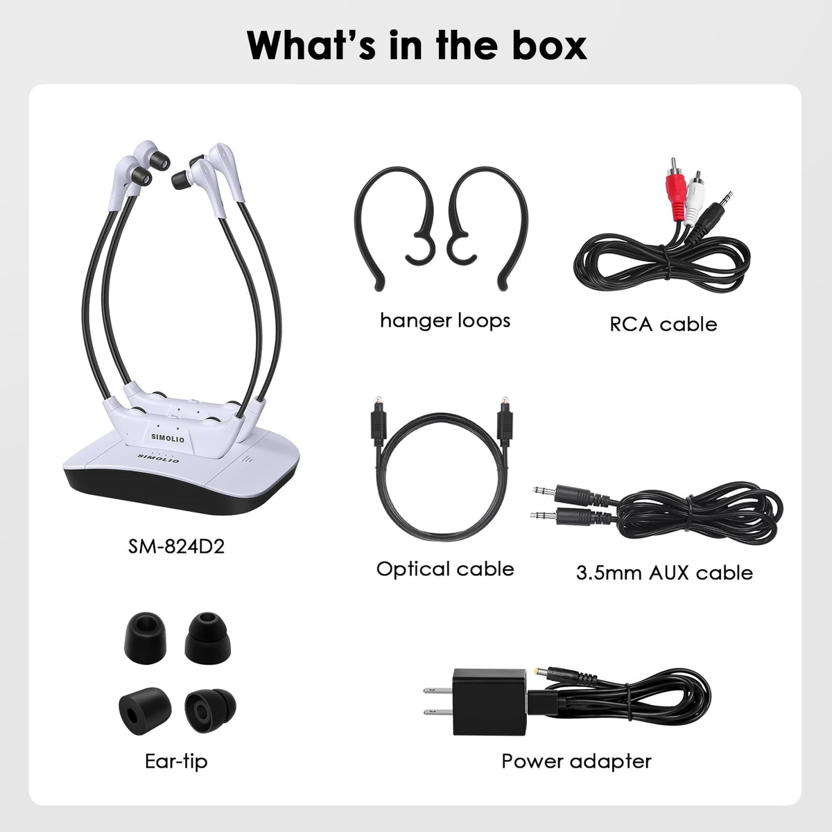 SIMOLIO not Bluetooth compatible design suits wired TV setups