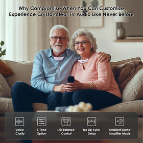SIMOLIO tone and balance controls customize sound for comfort