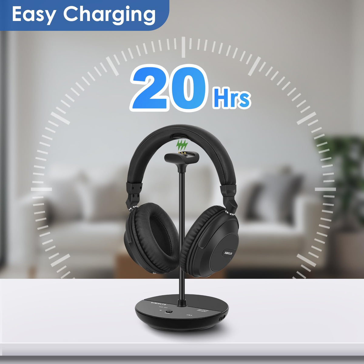 SIMOLIO transmitter doubles as a charging dock for convenient use