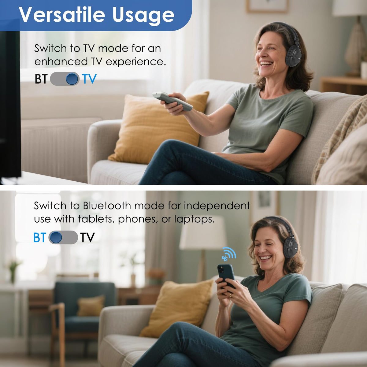 SIMOLIO TV transmitter enables 164-foot range for flexible listening