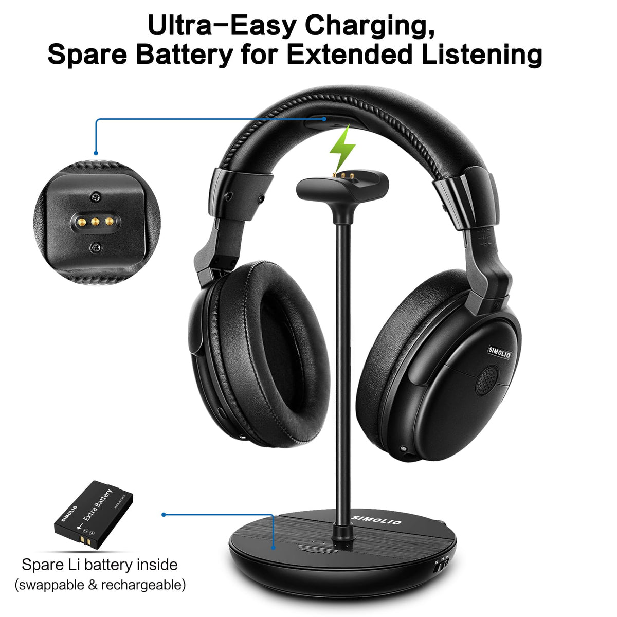 SIMOLIO battery provides up to 20 hours of use.
