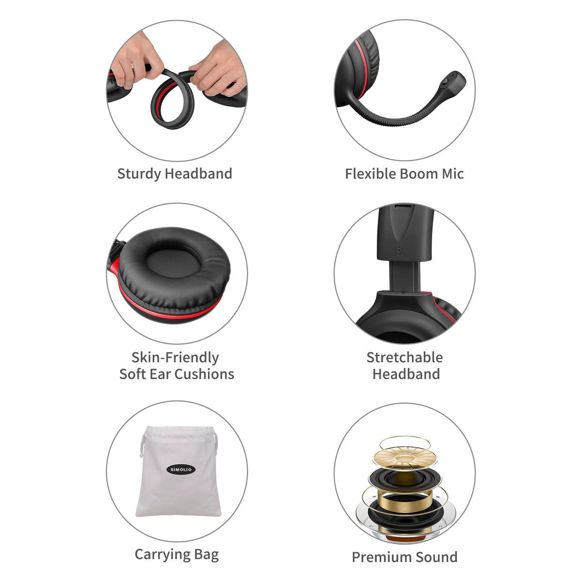 SIMOLIO side view of three-level volume limiter for safe ear protection