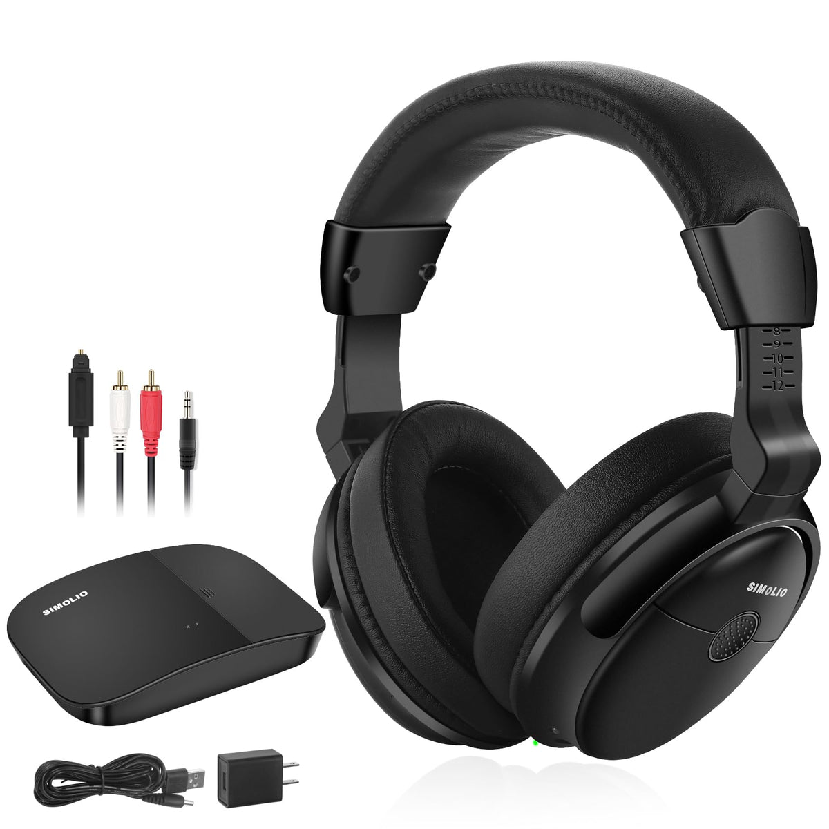 SIMOLIO wireless TV headphones deliver clear dialogue for immersive movie nights