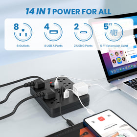 Simple Deluxe JouleLoom with USB ports ready to fast-charge smartphones.