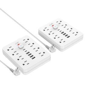Simple Deluxe JouleLoom power strip with 8 outlets for organized charging