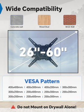 Simple Trending wall mount tilts to reduce glare during day and night viewing.