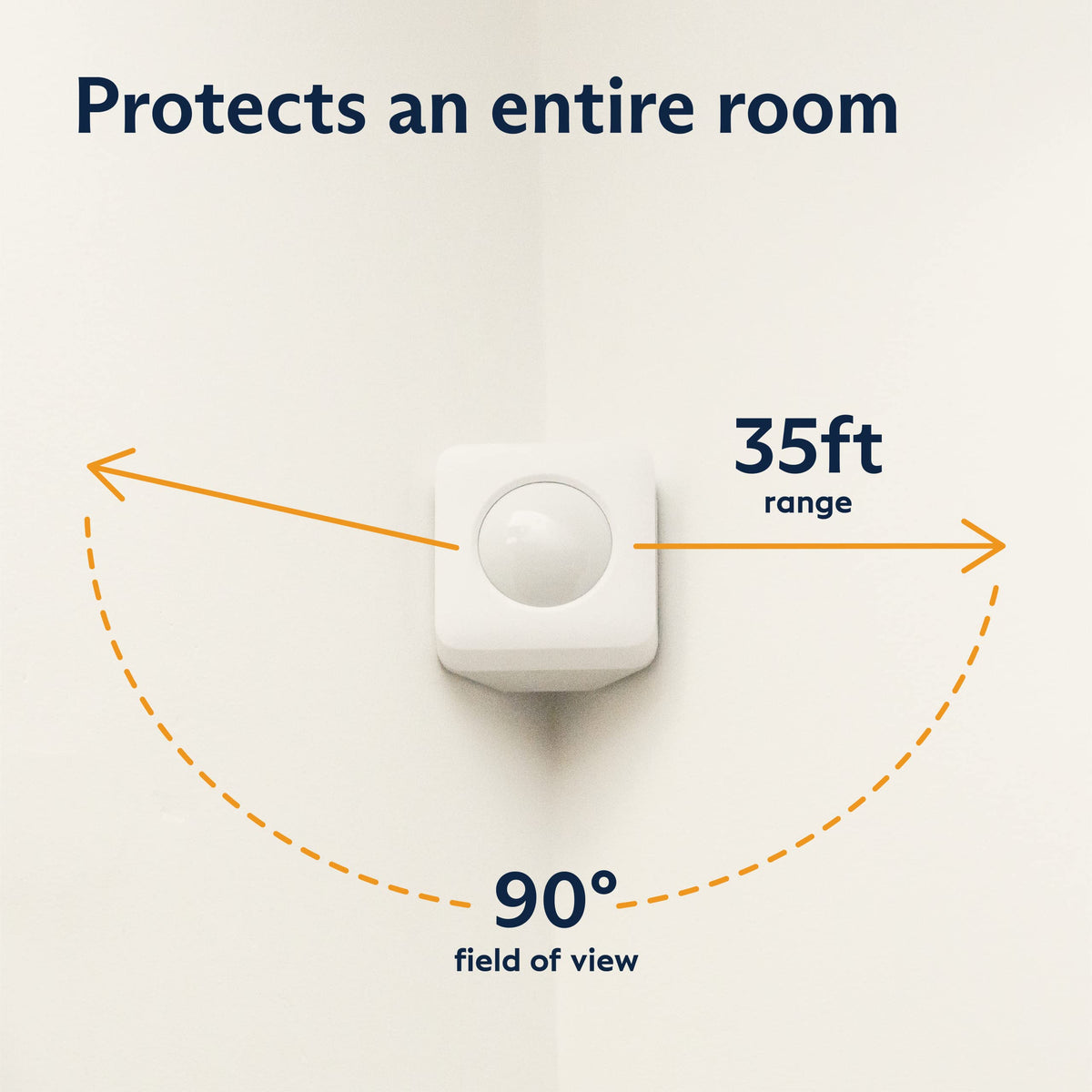 SimpliSafe close-up texture of sensor housing highlighting durable finish and reliability