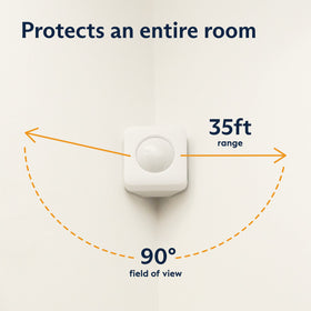 SimpliSafe close-up texture of sensor housing highlighting durable finish and reliability