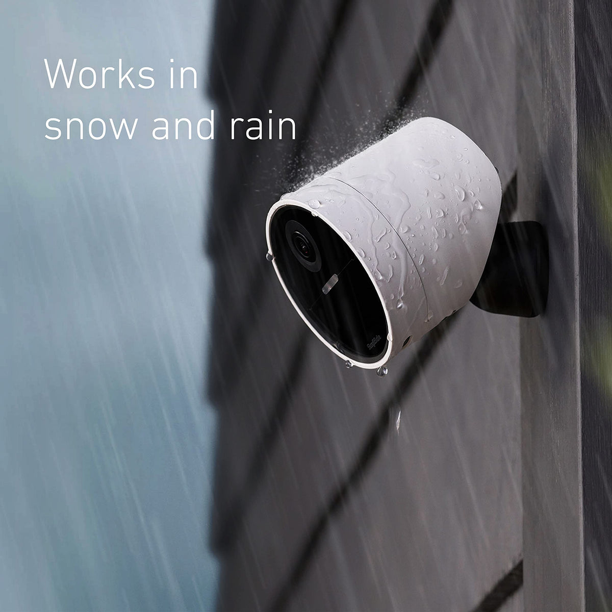 SimpliSafe outdoor camera weather-resistant performance in rain and snow