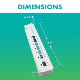 SC73T1 surge protection graphic highlights 1,440 joules guarding electronics from voltage spikes