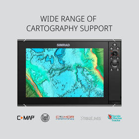 Simrad NSS9 evo3S CHIRP echosounder enables precise fish finding.
