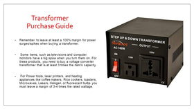 Simran AC-500 rear view of mode switch and grounded US plug for reliable switching