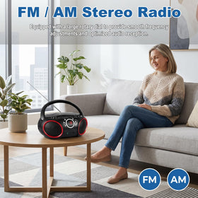 SINGING WOOD aux and headphone ports for connecting phones and private listening