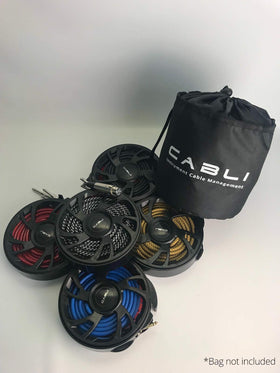 Cabli holds up to 30ft braided cables, reducing clutter.