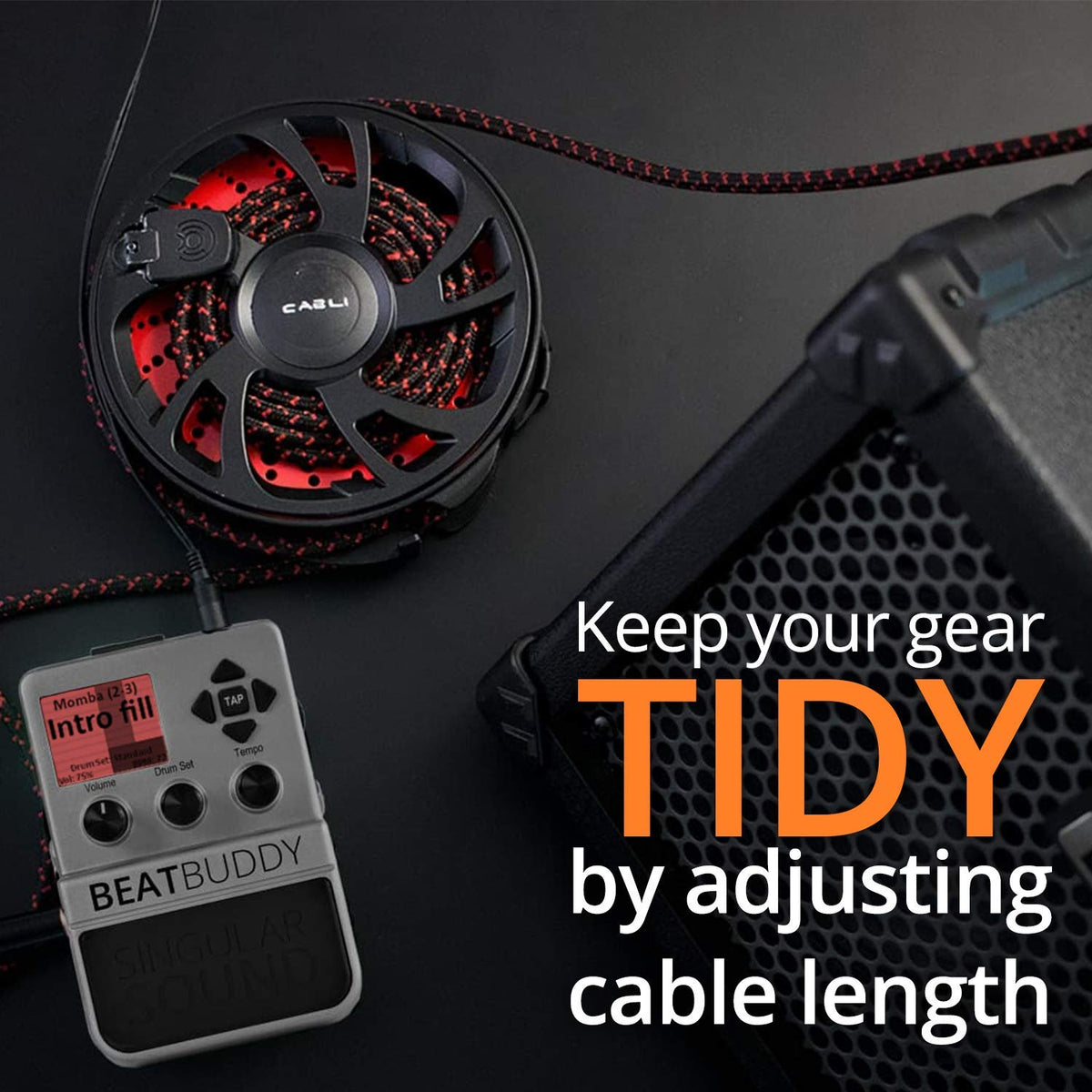 Built-in pinch preventer helps protect cables from damage.