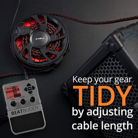 Built-in pinch preventer helps protect cables from damage.