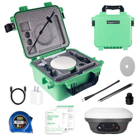 SingularXYZ E1 base station hardware shown for field-grade stability in tough conditions.