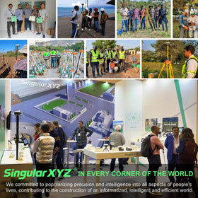 SingularXYZ E1 tilt up to 60 degrees enables versatile surveying angles.