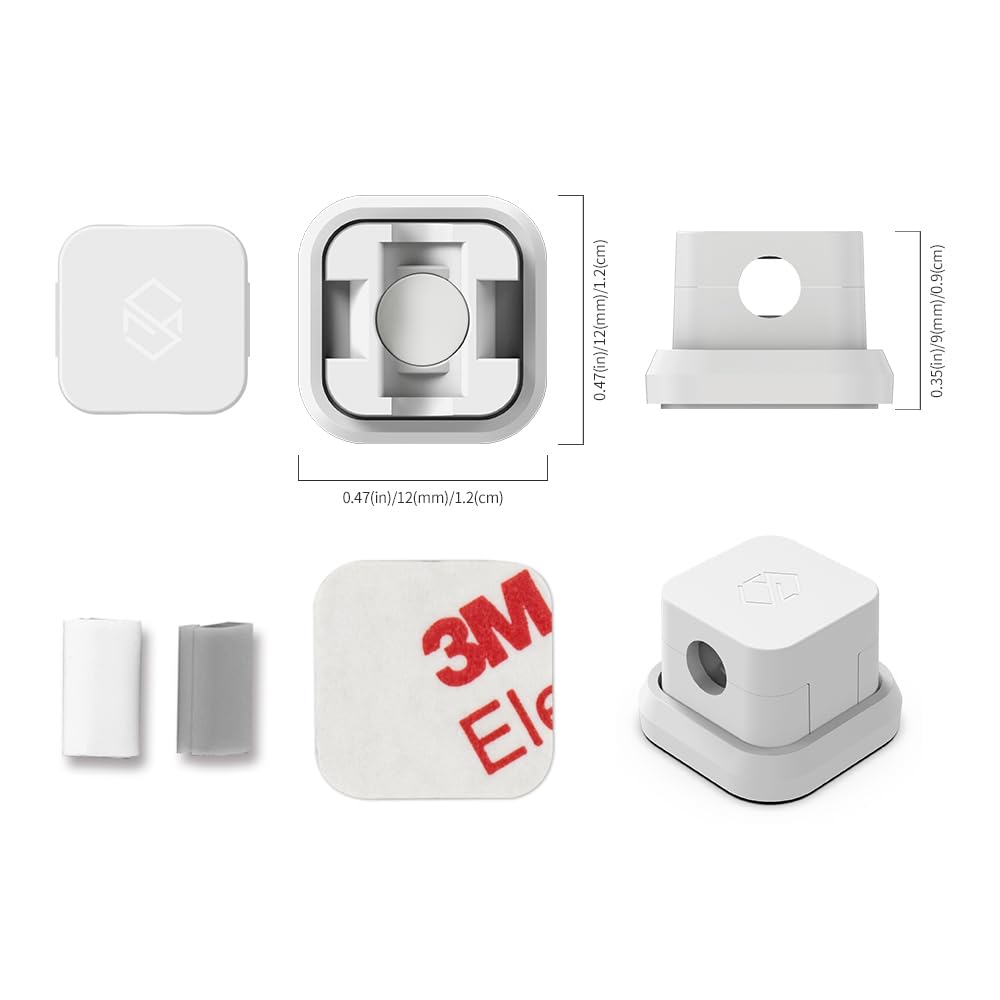 Sinjimoru cable clip closeup shows white finish and clean, modern design.