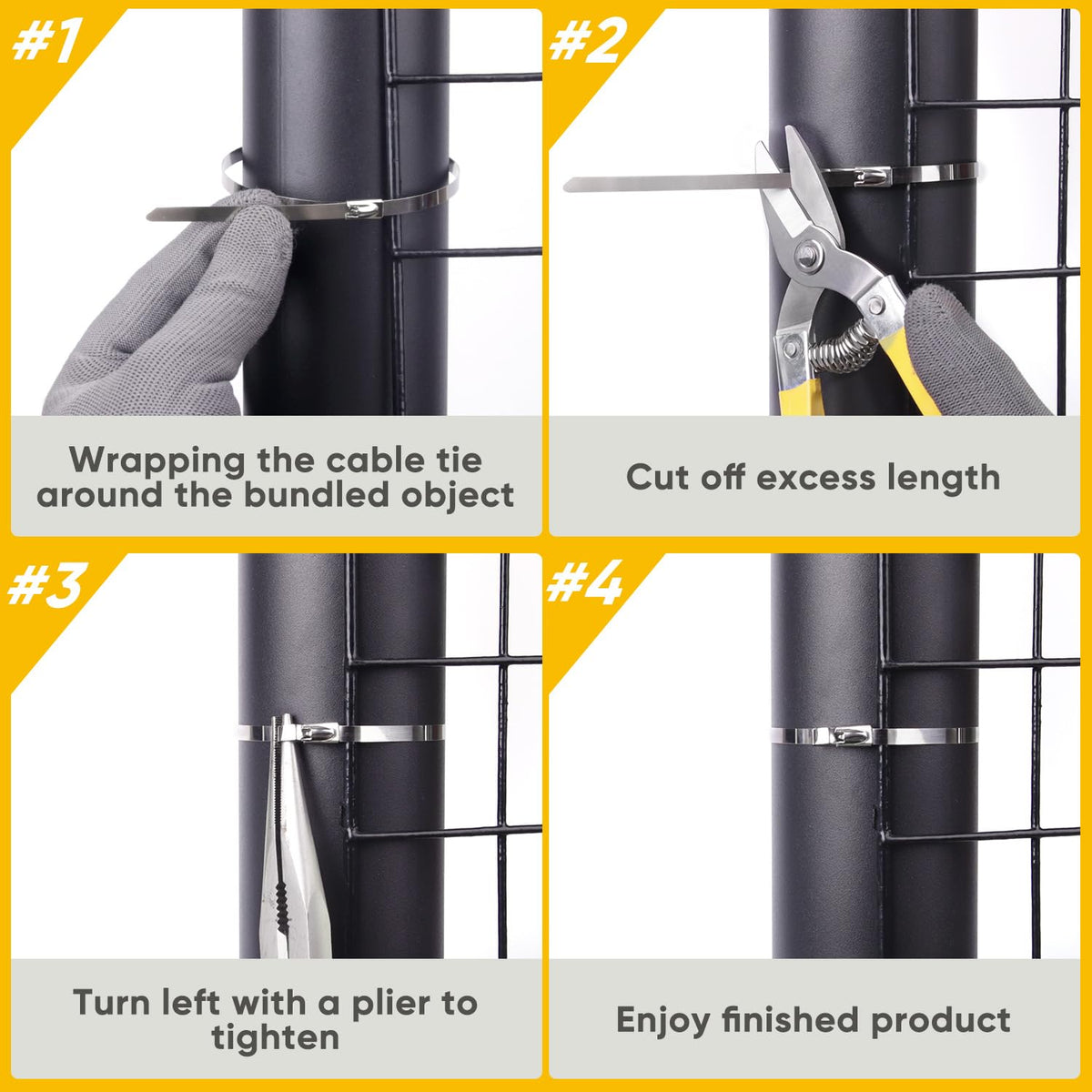 Sinlon zip ties versatile for outdoor repairs and DIY projects.
