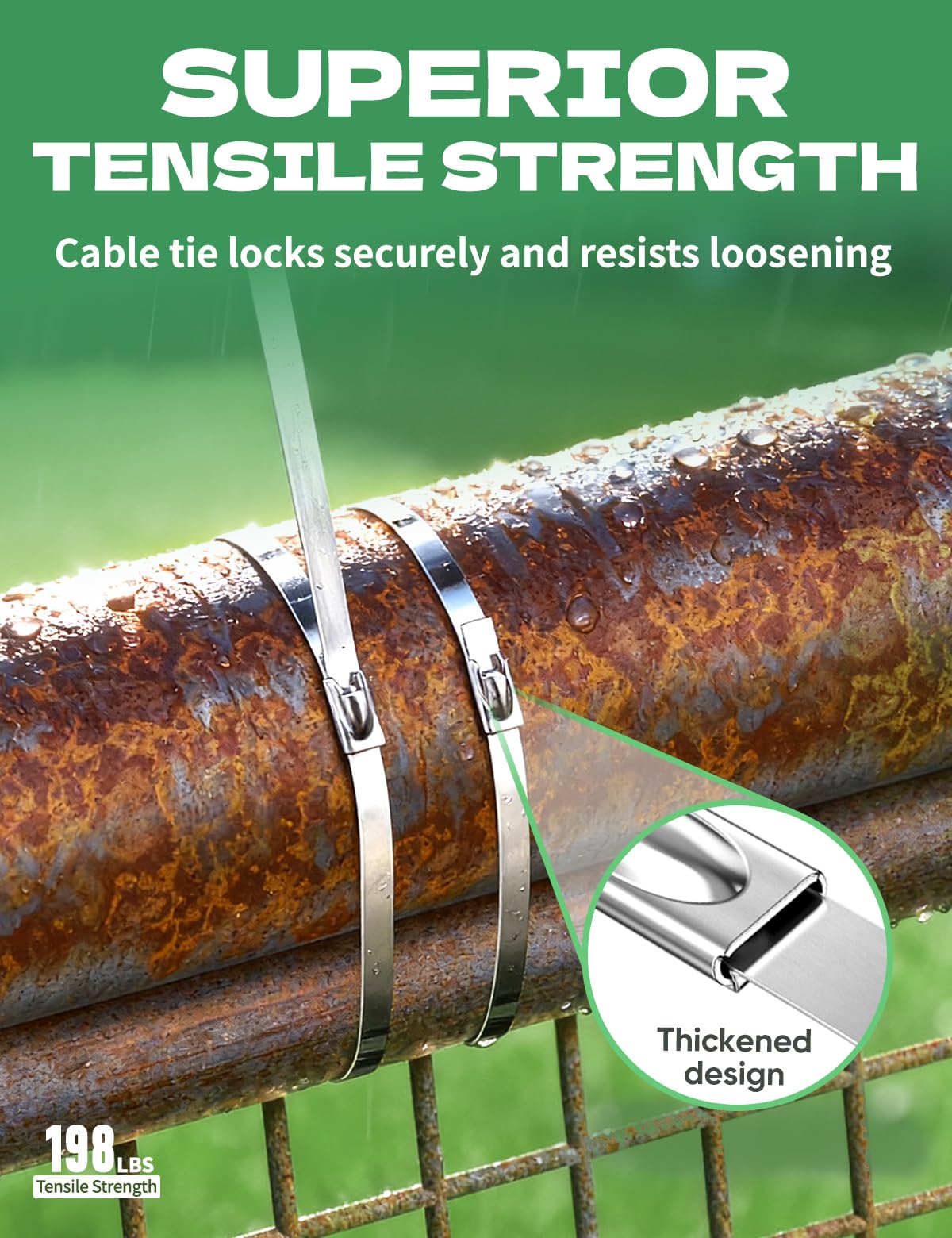 Sinlon universal metal fence upgrades maintain tension across steel and mesh fencing.