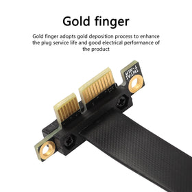 EMI-shielded PCIe cable reduces interference for stable data transfer