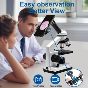 sino optical in classroom lifestyle scene showing students using microscope collaboratively