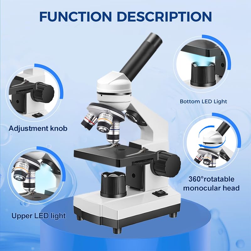 sino optical stage and focus controls showing stable slide positioning and precision