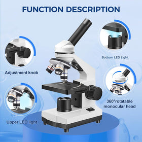 sino optical stage and focus controls showing stable slide positioning and precision